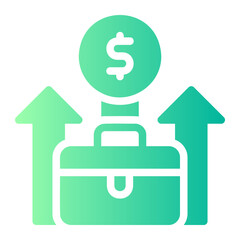 growth gradient icon
