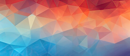 Obraz premium Colorful Triangular Abstraction with Vibrant Shapes and Geometric Patterns