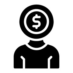 businessmen glyph icon