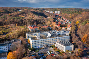 The building of the University of Gdańsk in Sopot in autumn. Poland