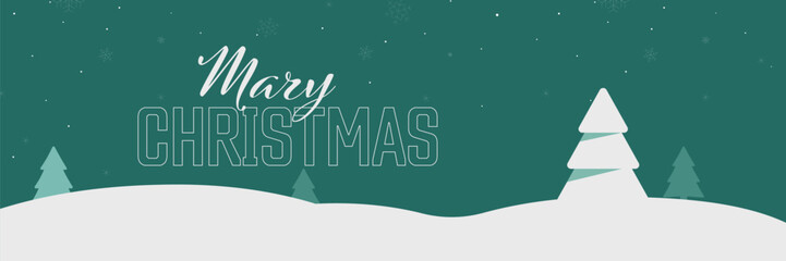 Merry christmas banner. Christmas lettering.