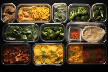 Healthy meal prep containers
