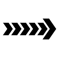 black arrow banner bar