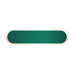 green banner gold frame
