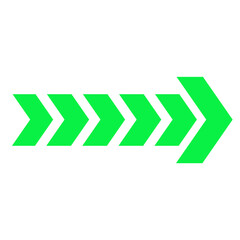 green arrow banner bar