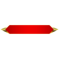 red banner gold frame