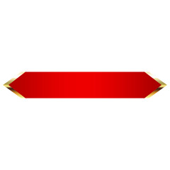 red banner gold frame