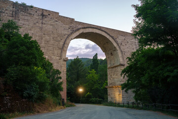 Ponte di Augusto, Roman bridge at Narni, Umbria, Italy - obrazy, fototapety, plakaty