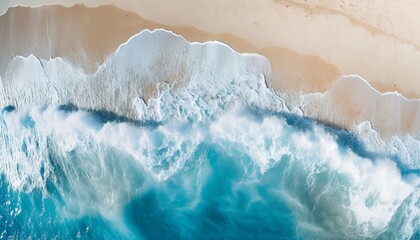 Fototapeta na wymiar Ocean waves on a shore at summer 