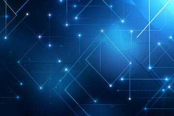 Obraz premium Abstract technology digital line electronic network data innovation concept background.