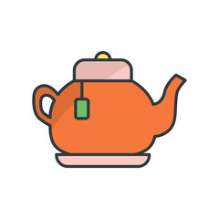 Tea Pot Icon vector design templates simple and modern