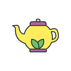 Tea Pot Icon vector design templates simple and modern