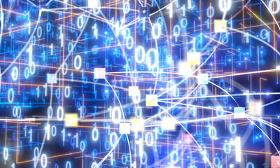 Software, web development, programming concept. Abstract Programming