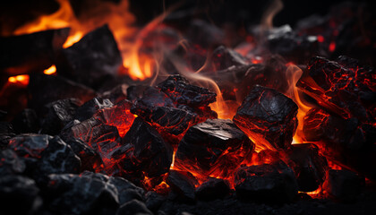 fire burning in a fireplace