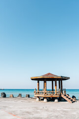 Sehwa Beach and pavilion in Jeju Island, Korea