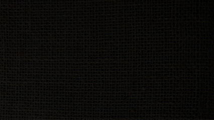 Obraz premium Burlap sack background and texture, black fabric