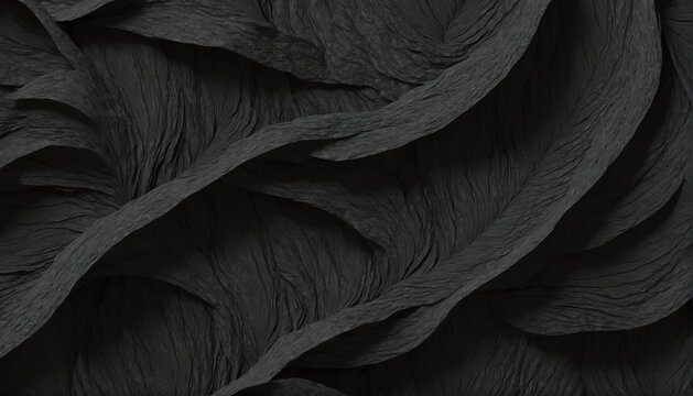 Abstract black texture background generated by AI