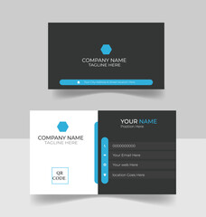 Visiting card and  template . professional business card design . template. Simple card design 