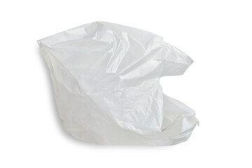 Fototapeta premium white plastic bag isolated on white background with clipping path.