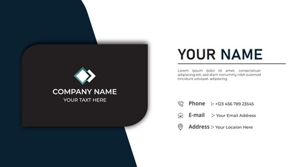 Free vector gold foil business card template
Free Best modern and clean professional business card template