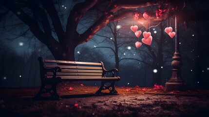 Valentines day background wallpaper, chocolate love, hearts, romantic roses, Generative AI - obrazy, fototapety, plakaty