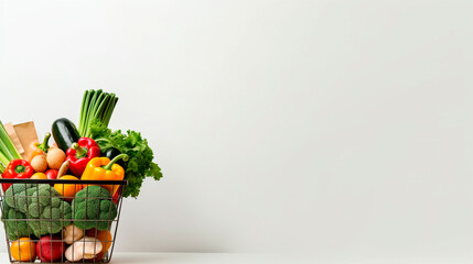 Package with vegetables isolate on a white background. Generative AI,