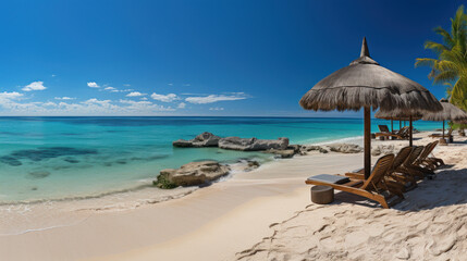 Tropical Bliss: A Vivid Journey into Paradise. Generative AI