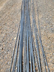 Rebar is used to reinforce concrete in areas that receive tensile stress or resist cracking in the concrete.
