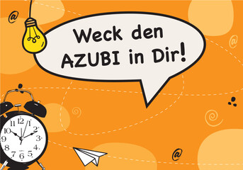 AZUBI gesucht, Anzeige Poster, Azubi suche, Jobangebot