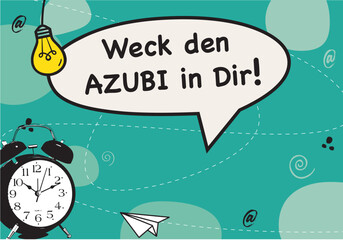 AZUBI gesucht, Anzeige Poster, Azubi suche, Jobangebot