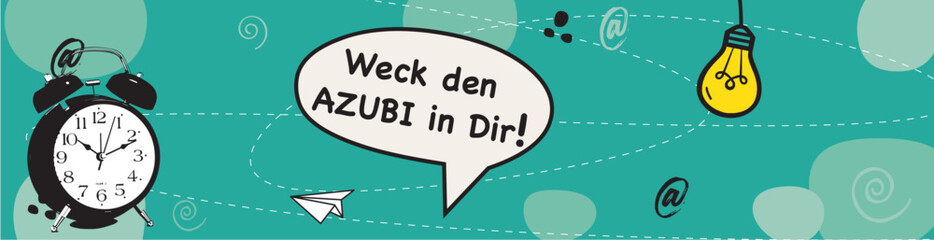 AZUBI gesucht, Anzeige Poster, Azubi suche, Jobangebot