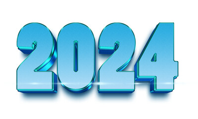 3D illustration render purple balloons happy new year 2024,New Year 2024 celebration. Golden Yellow foil color balloons. 2024 balloons.Isolated white background. Party, greeting card, Advertising,png