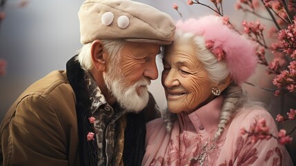 Beautiful Senior Couple Love Outside Spring, HD, Background Wallpaper, Desktop Wallpaper