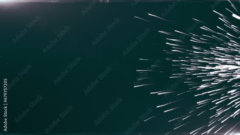 Wall mural abstract colorful green animated firework particle burst, christmas new years eve animation, 4k uhd 