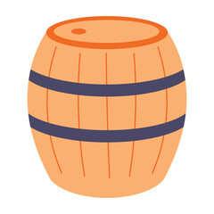 Vintage Wooden Barrel