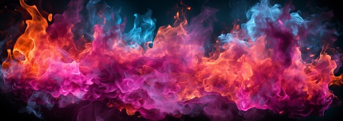 Obraz na płótnie Canvas Colorful fire background