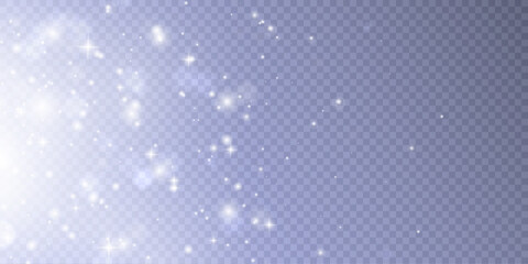 Sparkling glare light effects with colorful shimmer. Beautiful lens flare effect with bokeh, glittery particles and rays. Shining abstract background. Vector illustration	
