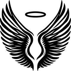 Angel Wings and Halo Icon