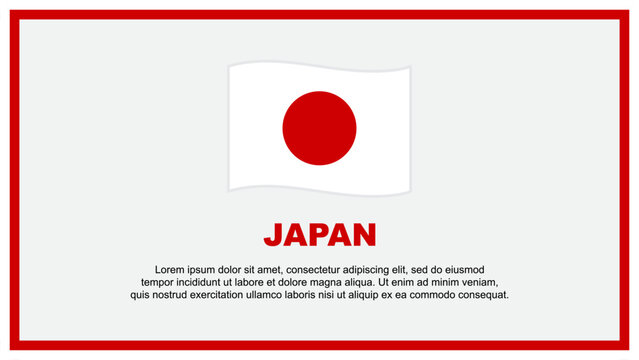 Japan Flag Abstract Background Design Template. Japan Independence Day Banner Social Media Vector Illustration. Japan Banner