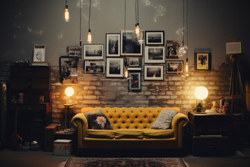 Hipster style interior