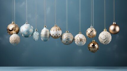 Luxurious Christmas Baubles with Intricate Designs 13