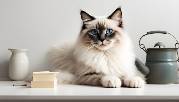 Isolate Ragdoll Cat