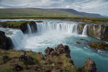 Fototapeta premium La Cascada se los Dioses, Godafoss, Iceland