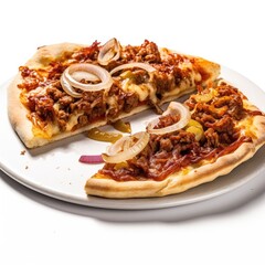 Pizza w Beef and Onions