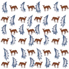 christmas, deer, reindeer, winter, vector, holiday, snow, illustration, animal, snowflake, card, xmas, silhouette, design, pattern, season, tree, decoration, nature, year