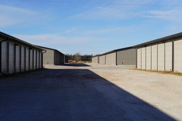 Tan Brown storage units holding the owner's property.
