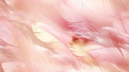  a close up of a pink and white background with a bunch of pink and white feathers in the foreground.