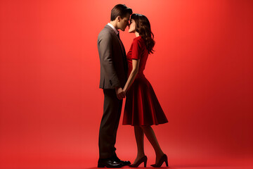 valentines day background, social media background for vday, full of romance cards with love, red rose and candles