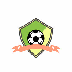Football club logo design vector