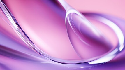  a close up of a pink and purple background with a large curved object in the middle of the image and a smaller curved object in the middle of the image.